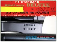 High Standard R-107 Sentinel Deluxe 22 revolver unfired in box