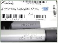 Weatherby Mark V Accumark RC 257 Wthy factory new Img-4