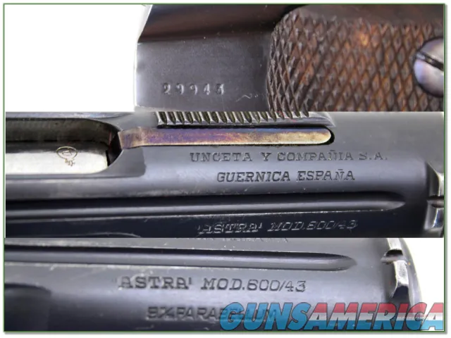 ASTRA Model 600 Spanish 9mm