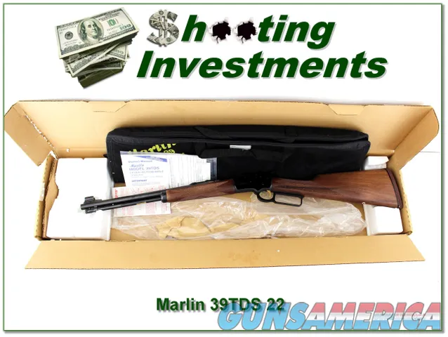  Marlin 39TDS JM Marked 22 new and unfired in box with case and papers Img-1