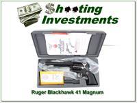 Ruger Blackhawk Blued 6.5 41 Magnum NEW Img-1