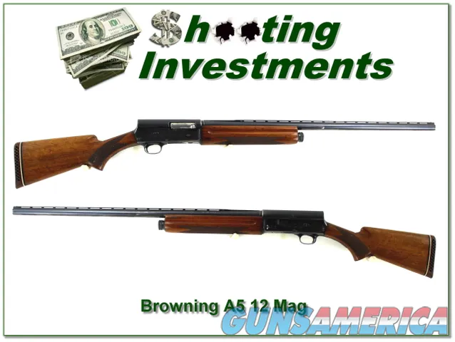 Browning A5 70 Belgium made Magnum 12 30in VR Full Img-1