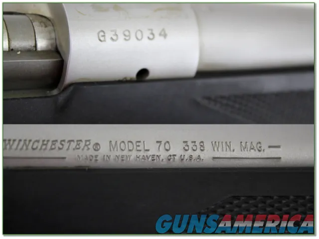 Winchester 70 Classic Stainless New Haven made in 338 Win looks unfired