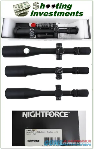 Night Force NXS 5.5-22 x 56mm Exc Cond in box