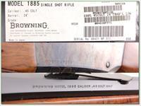 Browning 1885 Traditional Hunter in 45 LC NIB