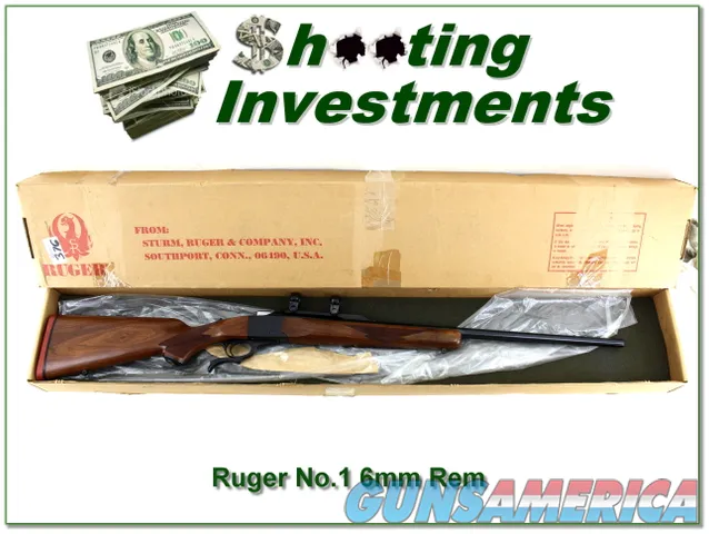 Ruger No.1 B Red Pad 6mm Rem in box!
