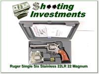 Ruger Single Six New Model Stainless 22 22Mag Img-1