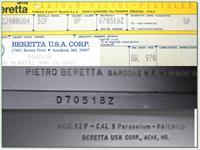 Beretta Model 92 F 9mm made in Italy NIB Img-4