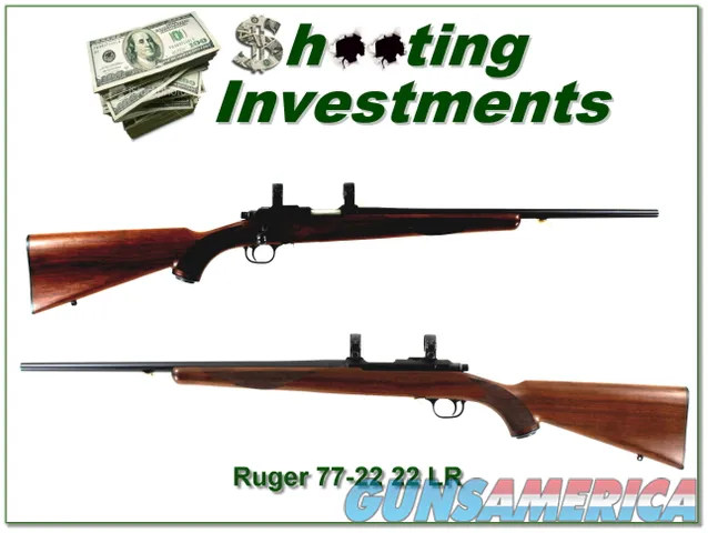  Ruger 77/22 22LR early 1985 made model hard buttplate gun