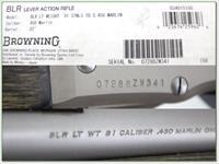 Browning BLR Stainless Laminated Takedown RARE 450 Marlin new Img-4