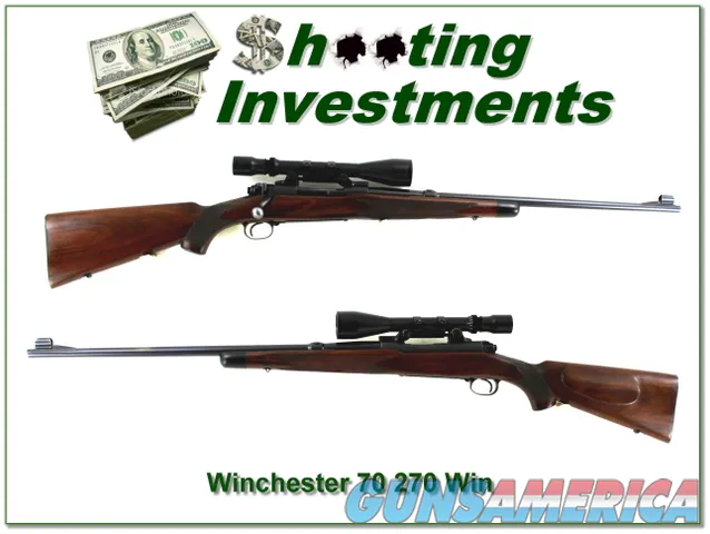 Winchester 1950 pre-64 Model 70 Supergrade in 270 WCF all original