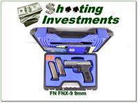 FN FNX-9 9mm unfired Night Sights in case 3 magazines Img-1