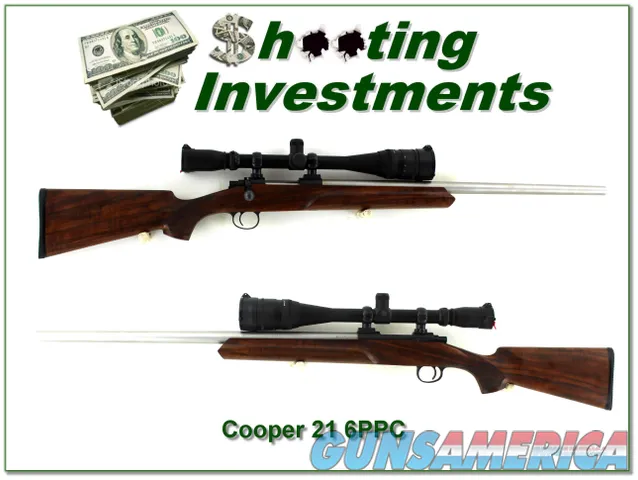 Cooper Model 21 Varmint 6mm PPC XX Wood Burris 8-32 scope Img-1