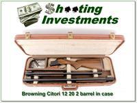 Browning Citori 12 & 20 Ga 2 barrel set in case Img-1