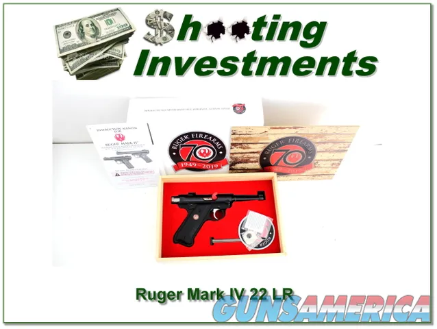  Ruger Mark IV 22LR 70th Anniversary Edition NIB!