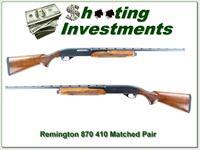Remington 870 Wingmaster Matched Pair 410 and 28 Gauge