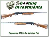 Remington 870 Wingmaster Matched Pair 410 and 28 Gauge