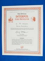 Colt SAA Interpol Commemorative #89 Of 154 .45 LC WCase
