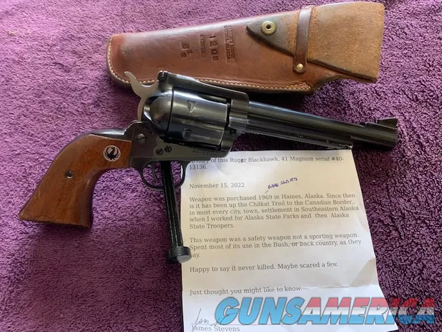 Ruger Blackhawk 41 Magnum, 3 Screw, 6 12 Barrel  Img-1