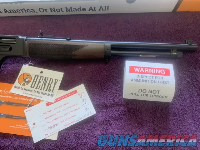 Henry Big Boy Steel Carbine Side Gate 44 Magnum Large Loop  Img-3