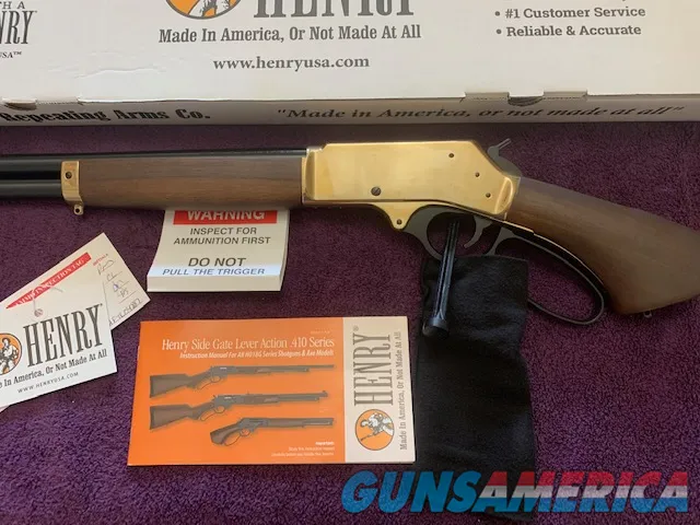 Henry Brass Axe Lever Action 410 With Invector Choke  Img-4