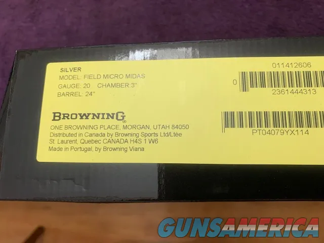 Browning Silver Field Micro Midas 20 Gauge  Img-5