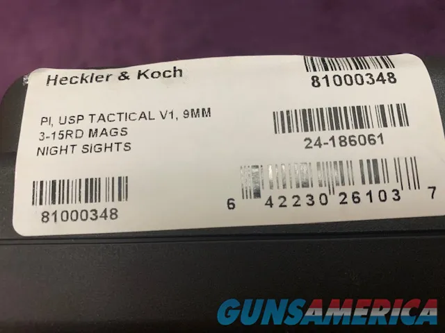 Heckler & Koch USP9 T Tactical, 9mm, Night Sights Img-4