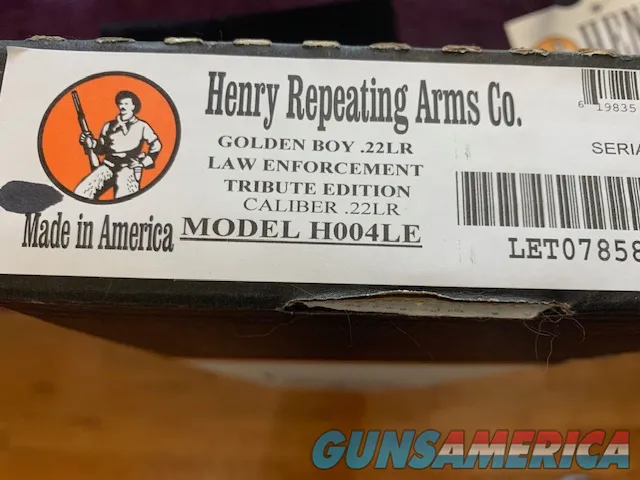 Henry Law Enforcement Tribute Edition, Golden Boy  Img-5
