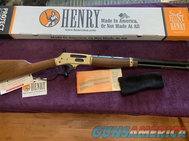 Henry Brass Lever Action 30-30 Large Loop, Side Gate  Img-1