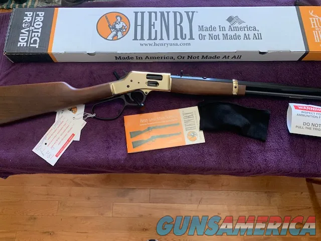 Henry Big Boy Golden Boy 44 Magnum Side Gate Img-1