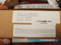 Les Baer Monolith .45 1.5" groups