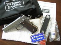 Ed Brown ECO Compact Stainless w/ Trijicon Night Sights - 4.25" .45 ACP – As New in Box