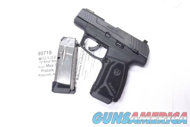 Ruger 9mm Extended Magazine for Max 9 Pistols 12 Shot Stainless 90715