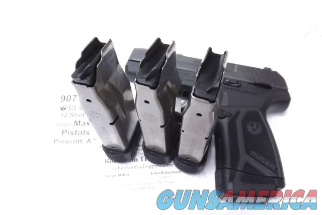Ruger 9mm Extended Magazine for Max 9 Pistols 12 Shot Stainless 90715 Img-3