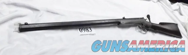 Frank Wesson .38 Rimfire Two Trigger Single Shot Rifle 24 inch Octagonal type 2 Antique