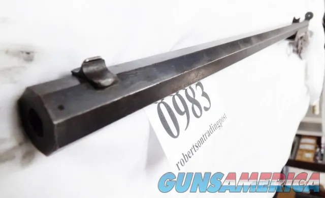 Frank Wesson .38 Rimfire Two Trigger Single Shot Rifle 24 inch Octagonal type 2 Antique