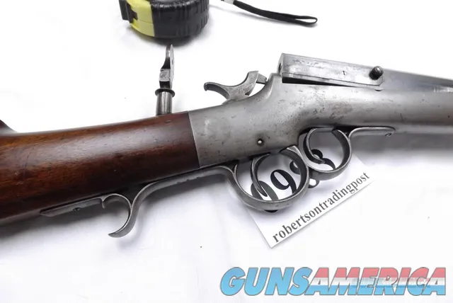 Frank Wesson .38 Rimfire Two Trigger Single Shot Rifle 24 inch Octagonal type 2 Antique