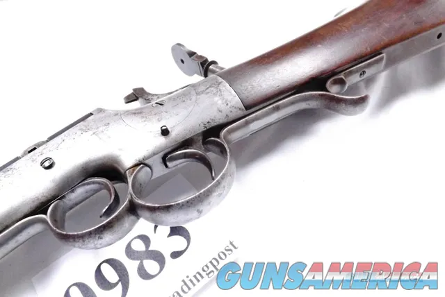 Frank Wesson .38 Rimfire Two Trigger Single Shot Rifle 24 inch Octagonal type 2 Antique