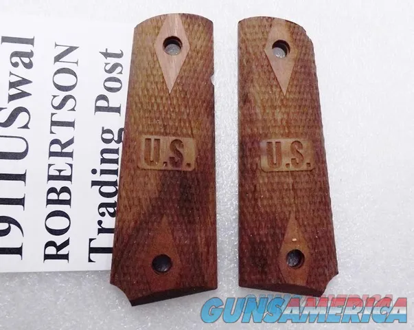 Sig Sauer Limited Edition Grips U.S. Cartouche Marked for Colt Government 1911 Pistols .45 ACP Any Caliber with Full Grip frame Checkered Walnut German Made
