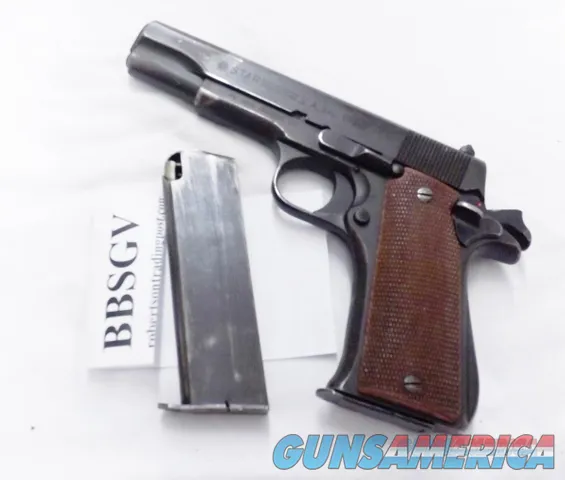 Star 9mm Model BS or Super B or Late Non Slotted B Factory 9 Round Magazine Do Not Free Fall 1970s Spanish Guardia Good to Very Good Blue Steel 