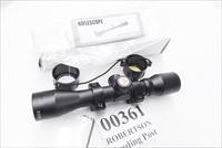 Field & Stream 4x32 Rimfire Air Rifle Shotgun Scope New with Lens Covers, 1 inch tube with 5/8 Grooved Receiver .22 Rings HEH00361 variant of HEH01215 Buy 3 Ships Free