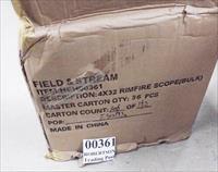 Field & Stream 4x32 Rimfire Air Rifle Shotgun Scope New with Lens Covers, 1 inch tube with 5/8 Grooved Receiver .22 Rings HEH00361 variant of HEH01215 Buy 3 Ships Free