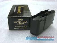 Browning BAR Factory 3 Shot Magazine for .300 Winchester Magnum caliber Old Model Pre 1994 B.A.R. No Mk II Browning Automatic Rifle Pre-Mark II Long Action 300 Win Mag 1320131+