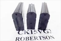 3 M1 Carbine Magazines 30 caliber 2 each 15 Round & 1 each 10 round KCI Steel South Korean Military New Unissued M-1 .30 Cal M1C15  Buy 3 Ships Free! 
