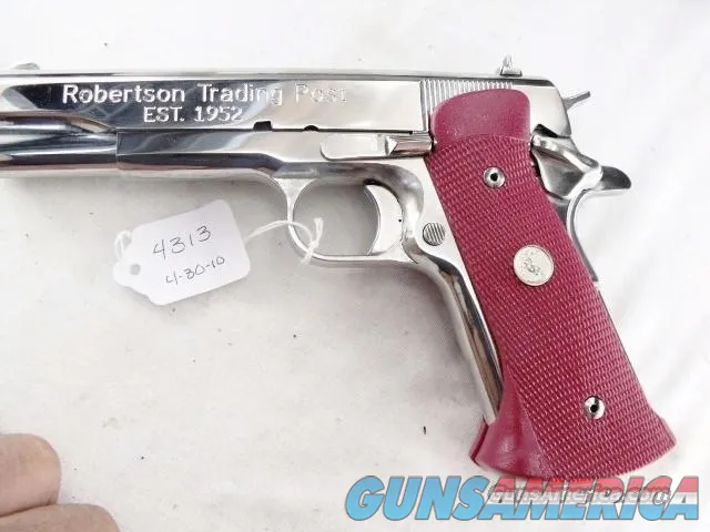 Grips Colt 1911 Reddish Pink Target Custom Shop Colt Logos Government Commander NIB 1980s Ltd Edition Img-10