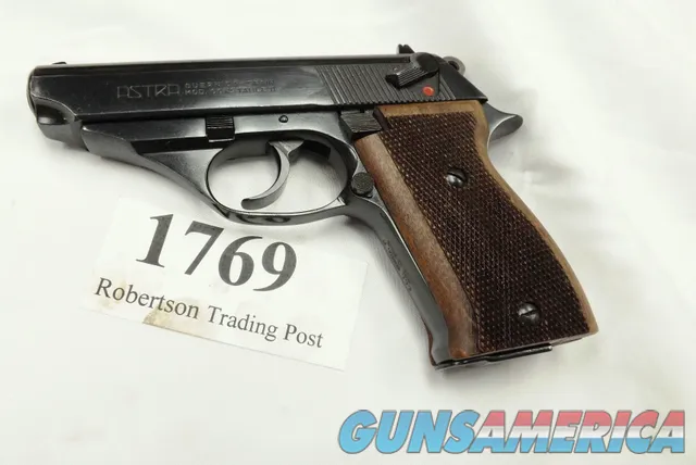 Astra Spain .380 Constable II Pistol Spanish Guardia Walther PPK type 1990 VG Wood Grips