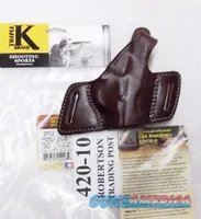 Triple K Leather Holster Secret Agent 420-10 Colt 1911 Government Hi Power Star B Taurus PT92 99 58 Kahr Hammer Down Carry Thumb Break Right Hand Brown Walnut Oil CZ75 Hammer Back 3 ship Free!