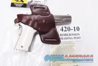 Triple K Leather Holster Secret Agent 420-10 Colt 1911 Government Hi Power Star B Taurus PT92 99 58 Kahr Hammer Down Carry Thumb Break Right Hand Brown Walnut Oil CZ75 Hammer Back 3 ship Free!