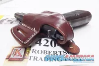Triple K Leather Holster Secret Agent 420-10 Colt 1911 Government Hi Power Star B Taurus PT92 99 58 Kahr Hammer Down Carry Thumb Break Right Hand Brown Walnut Oil CZ75 Hammer Back 3 ship Free!