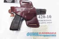 Triple K Leather Holster Secret Agent 420-10 Colt 1911 Government Hi Power Star B Taurus PT92 99 58 Kahr Hammer Down Carry Thumb Break Right Hand Brown Walnut Oil CZ75 Hammer Back 3 ship Free!